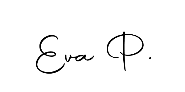 Design your own signature with our free online signature maker. With this signature software, you can create a handwritten (Autography-DOLnW) signature for name Eva P.. Eva P. signature style 10 images and pictures png