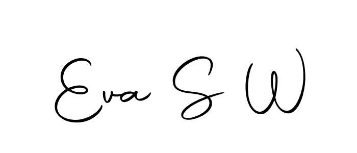 Use a signature maker to create a handwritten signature online. With this signature software, you can design (Autography-DOLnW) your own signature for name Eva S W. Eva S W signature style 10 images and pictures png