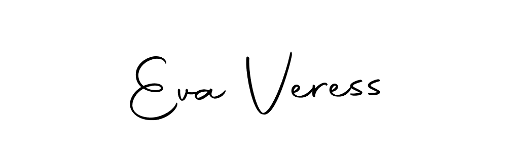 You should practise on your own different ways (Autography-DOLnW) to write your name (Eva Veress) in signature. don't let someone else do it for you. Eva Veress signature style 10 images and pictures png