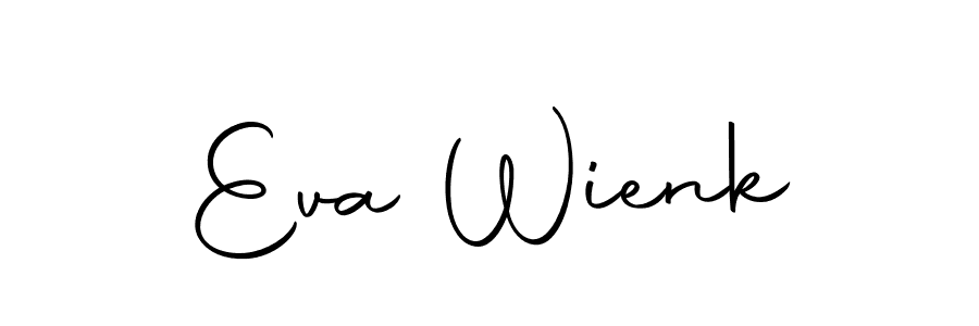 How to make Eva Wienk name signature. Use Autography-DOLnW style for creating short signs online. This is the latest handwritten sign. Eva Wienk signature style 10 images and pictures png