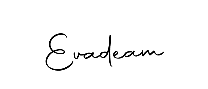 You can use this online signature creator to create a handwritten signature for the name Evadeam. This is the best online autograph maker. Evadeam signature style 10 images and pictures png