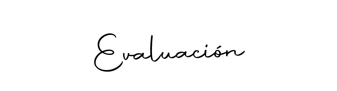 Create a beautiful signature design for name Evaluación. With this signature (Autography-DOLnW) fonts, you can make a handwritten signature for free. Evaluación signature style 10 images and pictures png