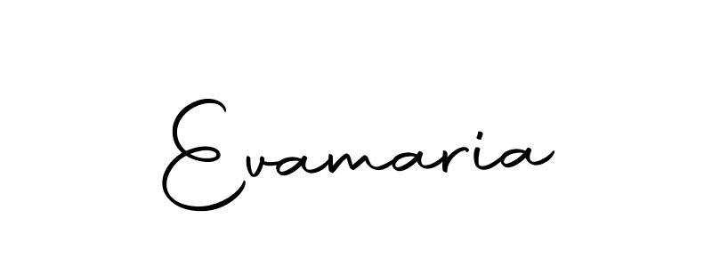Use a signature maker to create a handwritten signature online. With this signature software, you can design (Autography-DOLnW) your own signature for name Evamaria. Evamaria signature style 10 images and pictures png