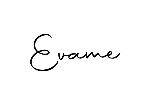 How to make Evame signature? Autography-DOLnW is a professional autograph style. Create handwritten signature for Evame name. Evame signature style 10 images and pictures png