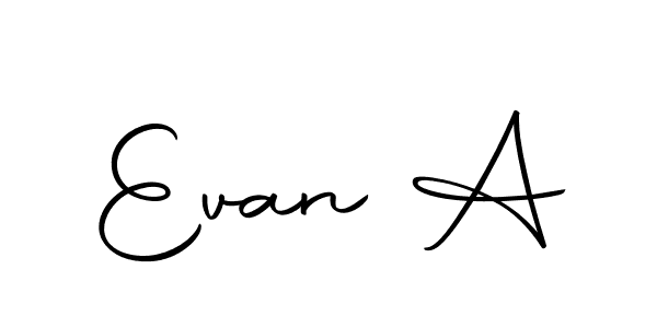 Similarly Autography-DOLnW is the best handwritten signature design. Signature creator online .You can use it as an online autograph creator for name Evan A. Evan A signature style 10 images and pictures png