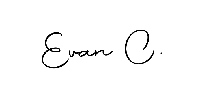 Design your own signature with our free online signature maker. With this signature software, you can create a handwritten (Autography-DOLnW) signature for name Evan C.. Evan C. signature style 10 images and pictures png