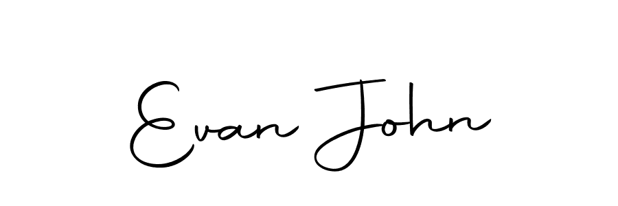 Design your own signature with our free online signature maker. With this signature software, you can create a handwritten (Autography-DOLnW) signature for name Evan John. Evan John signature style 10 images and pictures png