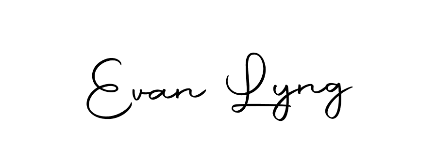 Make a beautiful signature design for name Evan Lyng. With this signature (Autography-DOLnW) style, you can create a handwritten signature for free. Evan Lyng signature style 10 images and pictures png