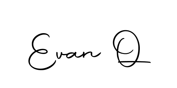 How to make Evan Q signature? Autography-DOLnW is a professional autograph style. Create handwritten signature for Evan Q name. Evan Q signature style 10 images and pictures png