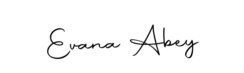 Make a short Evana Abey signature style. Manage your documents anywhere anytime using Autography-DOLnW. Create and add eSignatures, submit forms, share and send files easily. Evana Abey signature style 10 images and pictures png