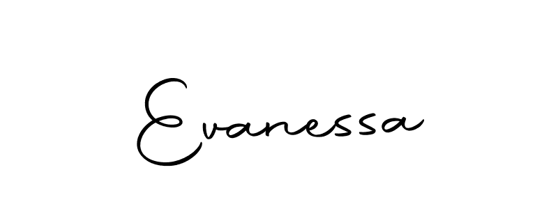 Use a signature maker to create a handwritten signature online. With this signature software, you can design (Autography-DOLnW) your own signature for name Evanessa. Evanessa signature style 10 images and pictures png