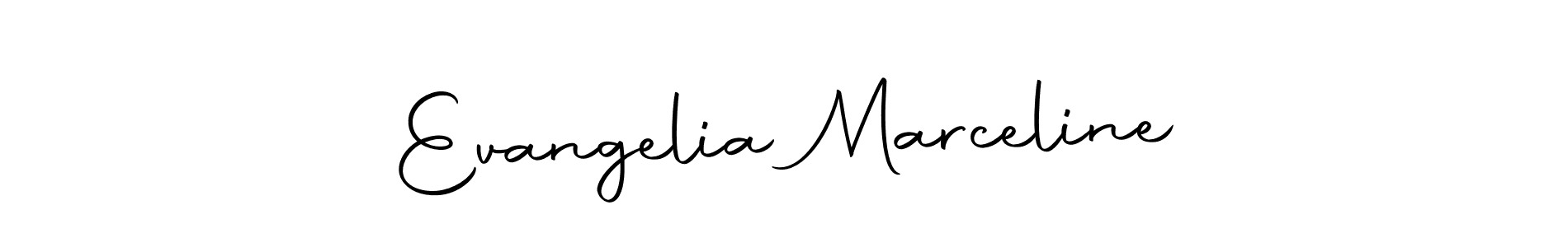 Make a short Evangelia Marceline signature style. Manage your documents anywhere anytime using Autography-DOLnW. Create and add eSignatures, submit forms, share and send files easily. Evangelia Marceline signature style 10 images and pictures png