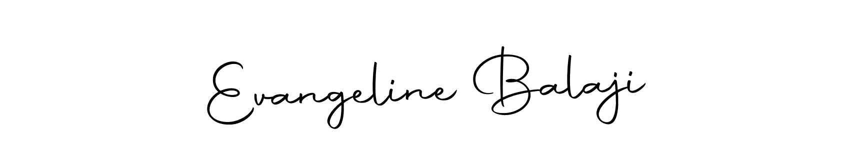 Make a beautiful signature design for name Evangeline Balaji. With this signature (Autography-DOLnW) style, you can create a handwritten signature for free. Evangeline Balaji signature style 10 images and pictures png