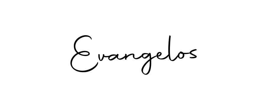 How to make Evangelos name signature. Use Autography-DOLnW style for creating short signs online. This is the latest handwritten sign. Evangelos signature style 10 images and pictures png