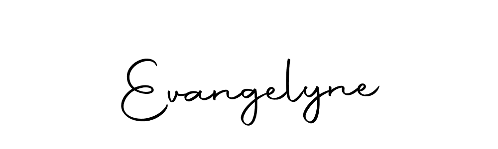 Use a signature maker to create a handwritten signature online. With this signature software, you can design (Autography-DOLnW) your own signature for name Evangelyne. Evangelyne signature style 10 images and pictures png
