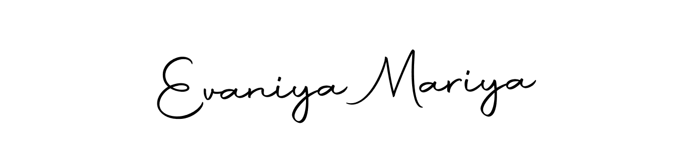 Make a short Evaniya Mariya signature style. Manage your documents anywhere anytime using Autography-DOLnW. Create and add eSignatures, submit forms, share and send files easily. Evaniya Mariya signature style 10 images and pictures png