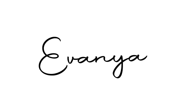 Create a beautiful signature design for name Evanya. With this signature (Autography-DOLnW) fonts, you can make a handwritten signature for free. Evanya signature style 10 images and pictures png