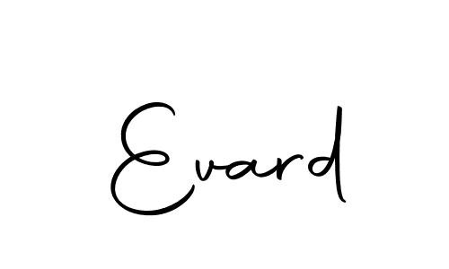 Make a beautiful signature design for name Evard. With this signature (Autography-DOLnW) style, you can create a handwritten signature for free. Evard signature style 10 images and pictures png