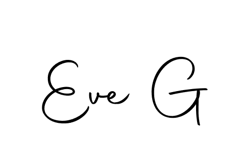 Use a signature maker to create a handwritten signature online. With this signature software, you can design (Autography-DOLnW) your own signature for name Eve G. Eve G signature style 10 images and pictures png