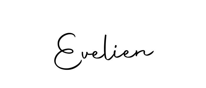 Use a signature maker to create a handwritten signature online. With this signature software, you can design (Autography-DOLnW) your own signature for name Evelien. Evelien signature style 10 images and pictures png