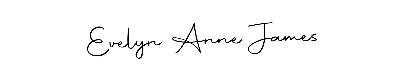 Make a beautiful signature design for name Evelyn Anne James. Use this online signature maker to create a handwritten signature for free. Evelyn Anne James signature style 10 images and pictures png