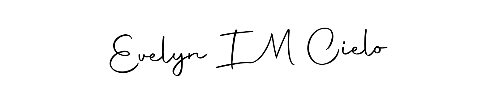 How to make Evelyn I M Cielo signature? Autography-DOLnW is a professional autograph style. Create handwritten signature for Evelyn I M Cielo name. Evelyn I M Cielo signature style 10 images and pictures png