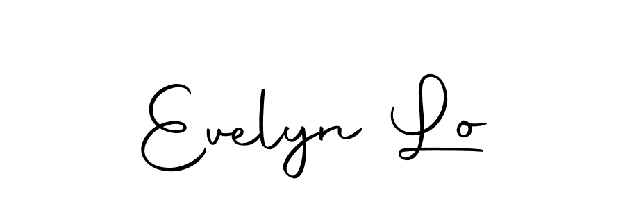 Create a beautiful signature design for name Evelyn Lo. With this signature (Autography-DOLnW) fonts, you can make a handwritten signature for free. Evelyn Lo signature style 10 images and pictures png