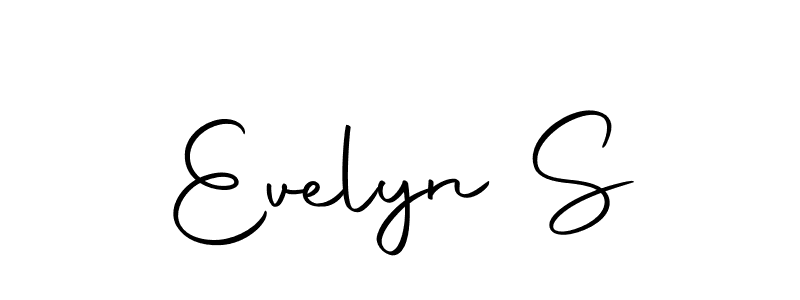 Make a beautiful signature design for name Evelyn S. With this signature (Autography-DOLnW) style, you can create a handwritten signature for free. Evelyn S signature style 10 images and pictures png