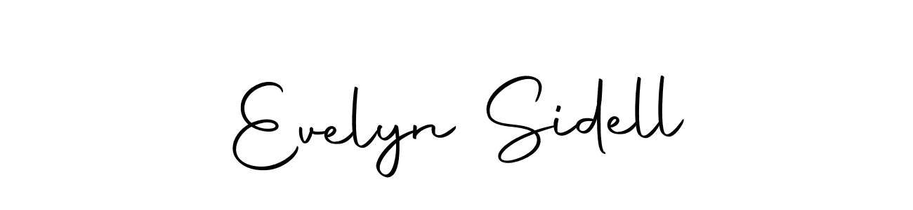 Make a beautiful signature design for name Evelyn Sidell. Use this online signature maker to create a handwritten signature for free. Evelyn Sidell signature style 10 images and pictures png