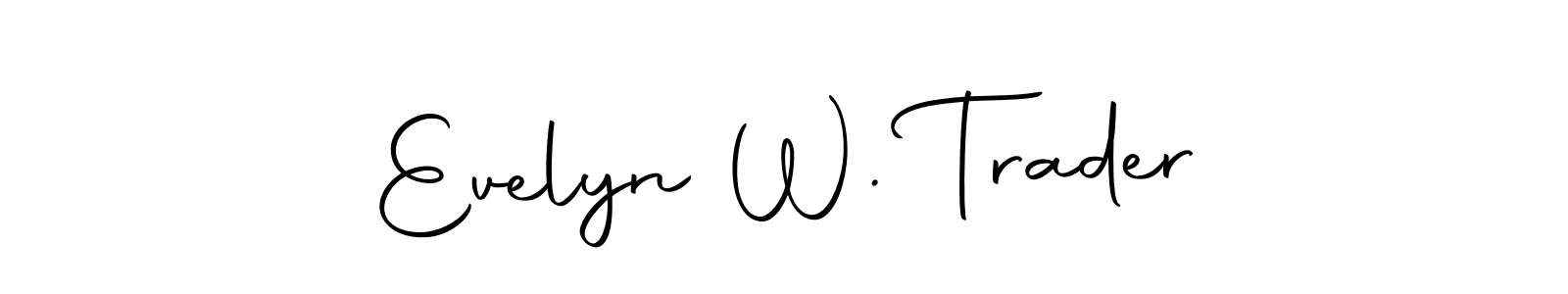 Also we have Evelyn W. Trader name is the best signature style. Create professional handwritten signature collection using Autography-DOLnW autograph style. Evelyn W. Trader signature style 10 images and pictures png