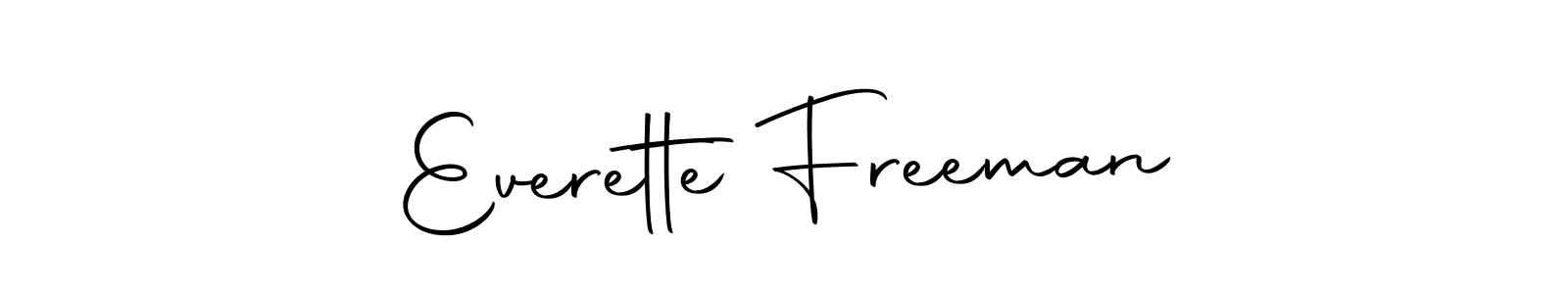 Create a beautiful signature design for name Everette Freeman. With this signature (Autography-DOLnW) fonts, you can make a handwritten signature for free. Everette Freeman signature style 10 images and pictures png