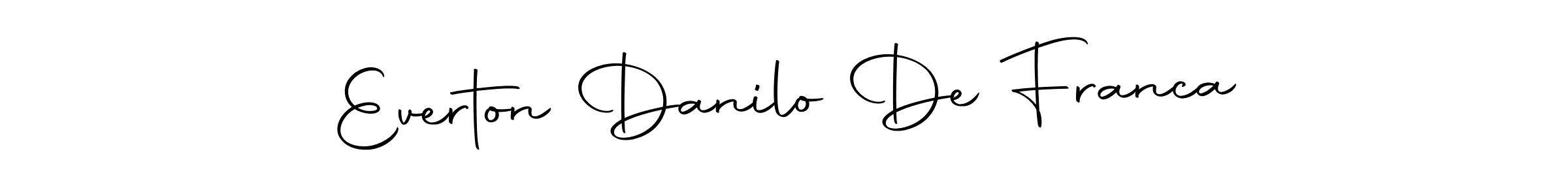 Create a beautiful signature design for name Everton Danilo De Franca. With this signature (Autography-DOLnW) fonts, you can make a handwritten signature for free. Everton Danilo De Franca signature style 10 images and pictures png