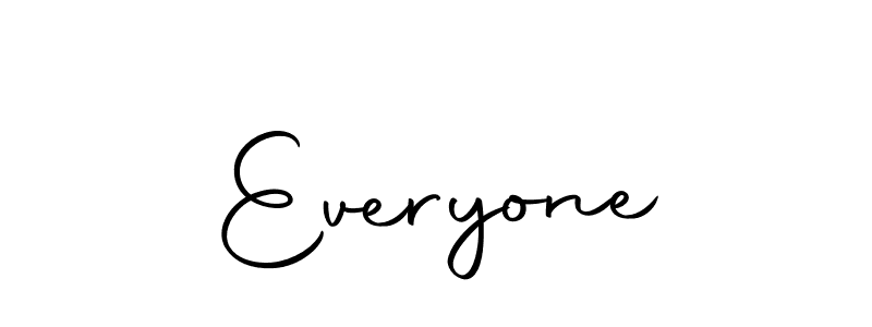 Use a signature maker to create a handwritten signature online. With this signature software, you can design (Autography-DOLnW) your own signature for name Everyone. Everyone signature style 10 images and pictures png