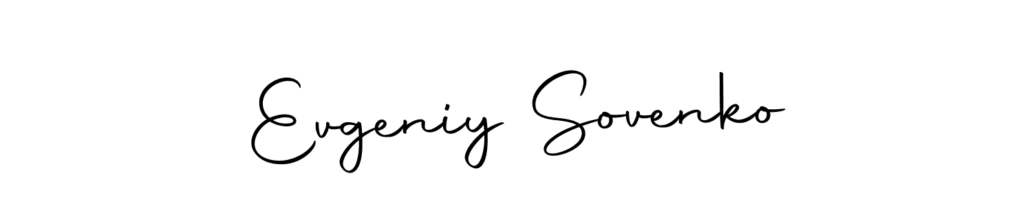You can use this online signature creator to create a handwritten signature for the name Evgeniy Sovenko. This is the best online autograph maker. Evgeniy Sovenko signature style 10 images and pictures png
