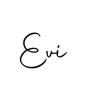 Create a beautiful signature design for name Evi. With this signature (Autography-DOLnW) fonts, you can make a handwritten signature for free. Evi signature style 10 images and pictures png