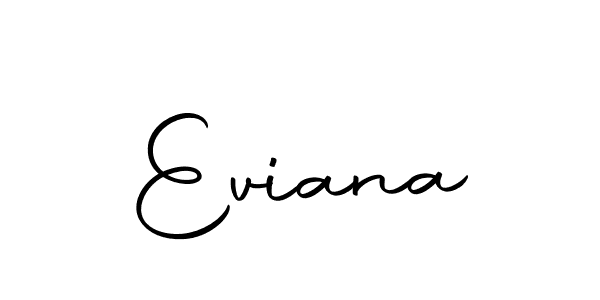 Make a beautiful signature design for name Eviana. Use this online signature maker to create a handwritten signature for free. Eviana signature style 10 images and pictures png