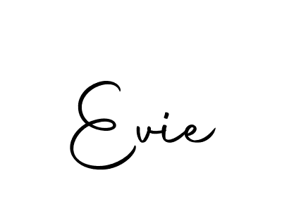 Make a beautiful signature design for name Evie. Use this online signature maker to create a handwritten signature for free. Evie signature style 10 images and pictures png