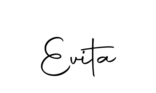 How to make Evita name signature. Use Autography-DOLnW style for creating short signs online. This is the latest handwritten sign. Evita signature style 10 images and pictures png