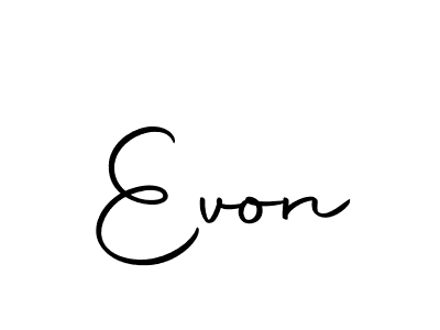 The best way (Autography-DOLnW) to make a short signature is to pick only two or three words in your name. The name Evon include a total of six letters. For converting this name. Evon signature style 10 images and pictures png