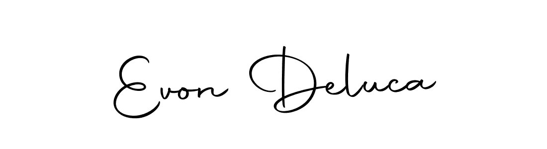 Design your own signature with our free online signature maker. With this signature software, you can create a handwritten (Autography-DOLnW) signature for name Evon Deluca. Evon Deluca signature style 10 images and pictures png