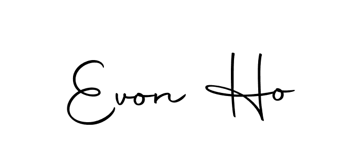 How to make Evon Ho name signature. Use Autography-DOLnW style for creating short signs online. This is the latest handwritten sign. Evon Ho signature style 10 images and pictures png