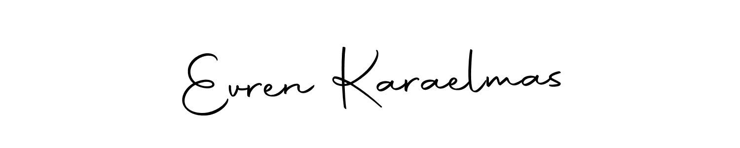 Create a beautiful signature design for name Evren Karaelmas. With this signature (Autography-DOLnW) fonts, you can make a handwritten signature for free. Evren Karaelmas signature style 10 images and pictures png