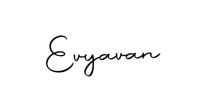 Similarly Autography-DOLnW is the best handwritten signature design. Signature creator online .You can use it as an online autograph creator for name Evyavan. Evyavan signature style 10 images and pictures png