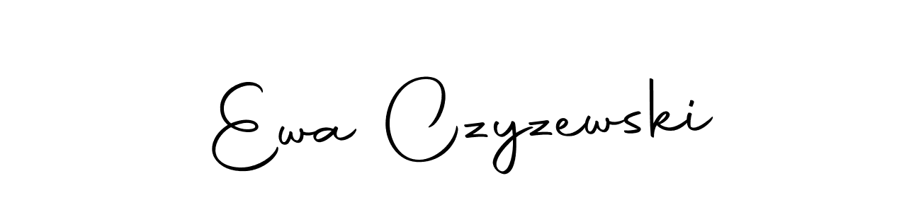 Make a beautiful signature design for name Ewa Czyzewski. With this signature (Autography-DOLnW) style, you can create a handwritten signature for free. Ewa Czyzewski signature style 10 images and pictures png