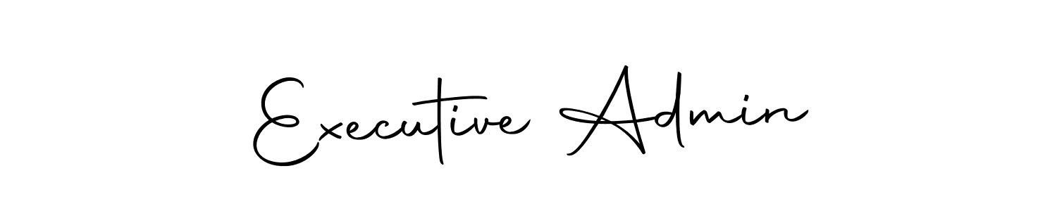 Make a beautiful signature design for name Executive Admin. With this signature (Autography-DOLnW) style, you can create a handwritten signature for free. Executive Admin signature style 10 images and pictures png