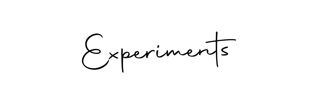 Create a beautiful signature design for name Experiments. With this signature (Autography-DOLnW) fonts, you can make a handwritten signature for free. Experiments signature style 10 images and pictures png