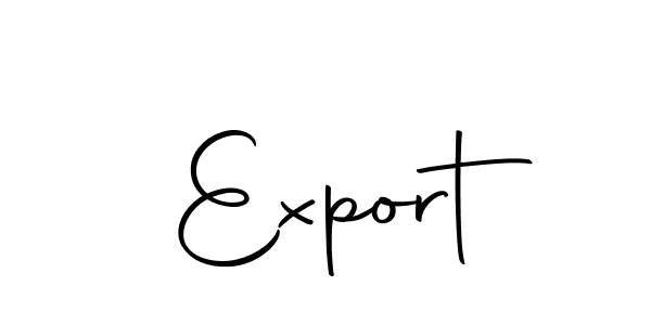 How to make Export signature? Autography-DOLnW is a professional autograph style. Create handwritten signature for Export name. Export signature style 10 images and pictures png