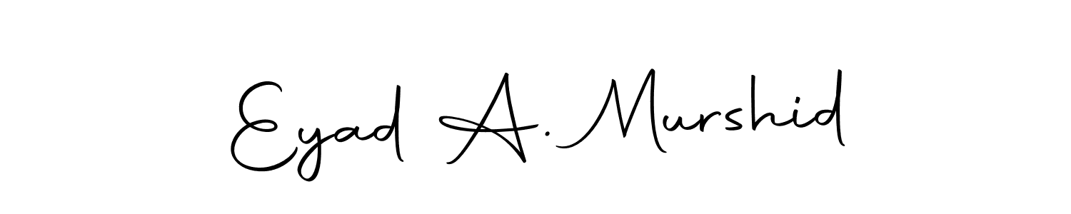 Use a signature maker to create a handwritten signature online. With this signature software, you can design (Autography-DOLnW) your own signature for name Eyad A. Murshid. Eyad A. Murshid signature style 10 images and pictures png