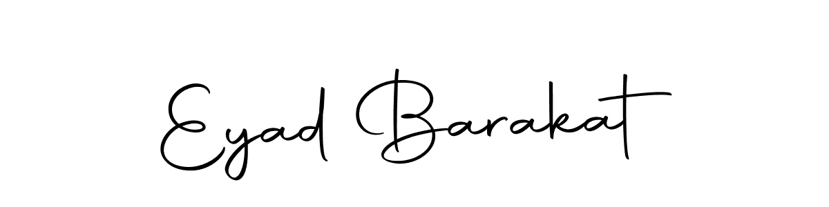 Design your own signature with our free online signature maker. With this signature software, you can create a handwritten (Autography-DOLnW) signature for name Eyad Barakat. Eyad Barakat signature style 10 images and pictures png