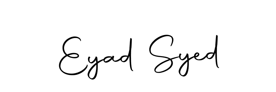 Make a beautiful signature design for name Eyad Syed. With this signature (Autography-DOLnW) style, you can create a handwritten signature for free. Eyad Syed signature style 10 images and pictures png